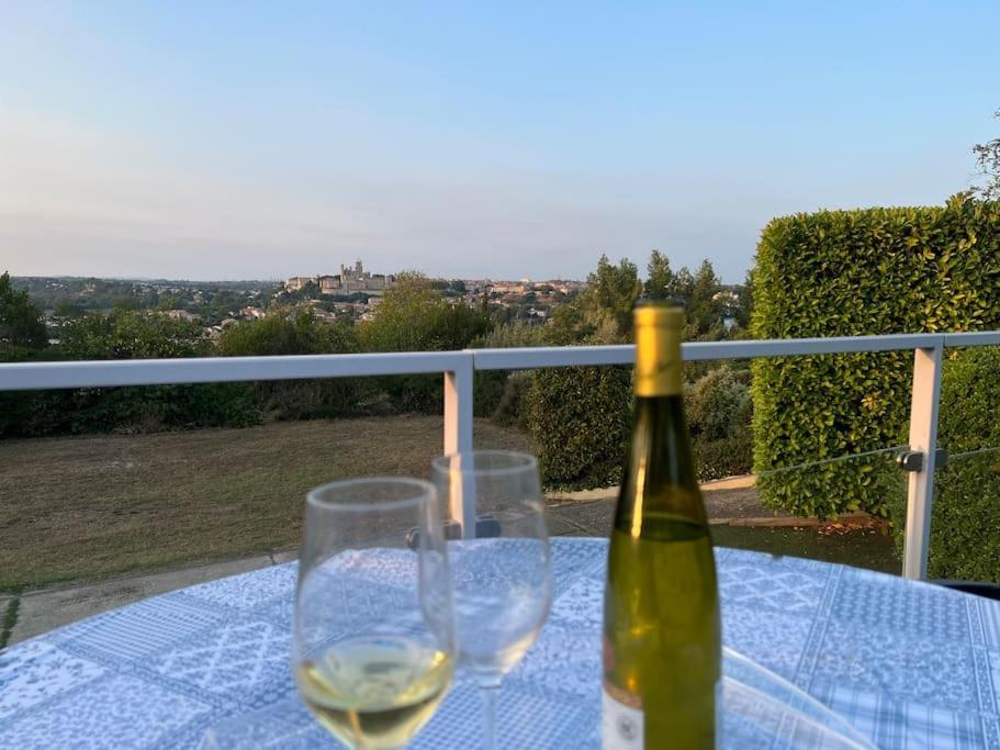9 Ecluses Canal Du Midi-Maison T3 Belle Vue Avec Piscine Béziers Kültér fotó